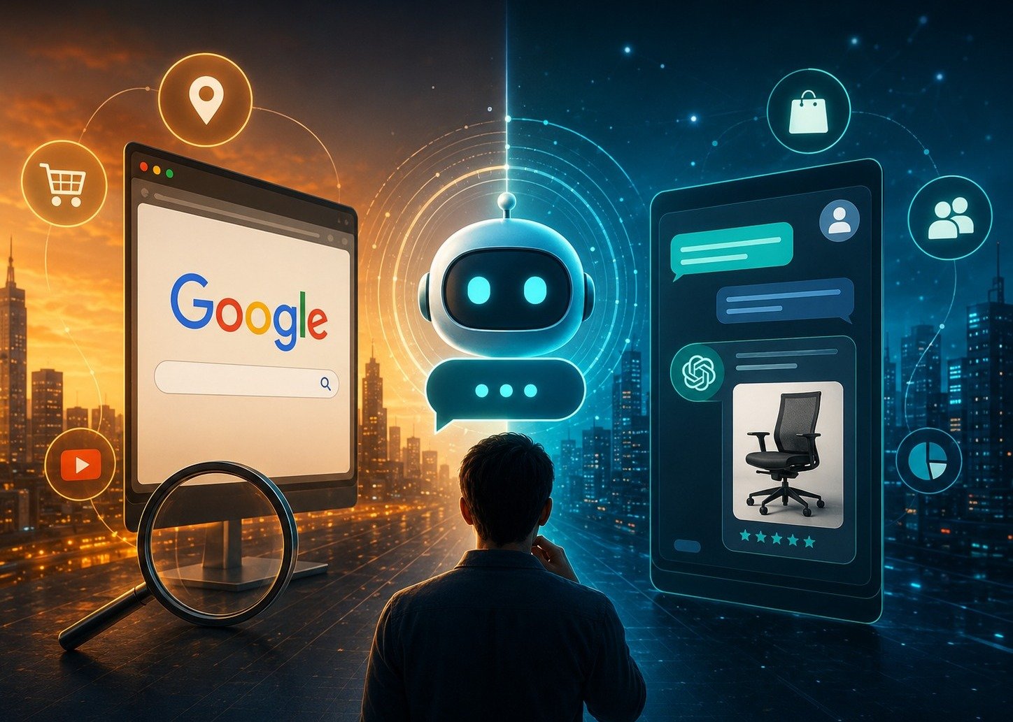 Anúncio pago: Ads no ChatGPT ou Google Ads? O futuro do marketing digital pode mudar a forma como as marcas disputam atenção na internet.